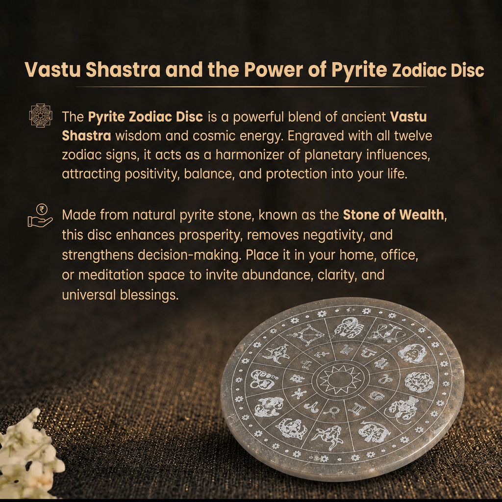 Details of the Zodiac Engraved Selenite Crystal Charging Plate