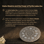 Details of the Zodiac Engraved Selenite Crystal Charging Plate