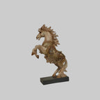 Elegant Rearing Horse Statue – Sophisticated Decorative Showpiece for Home and Office