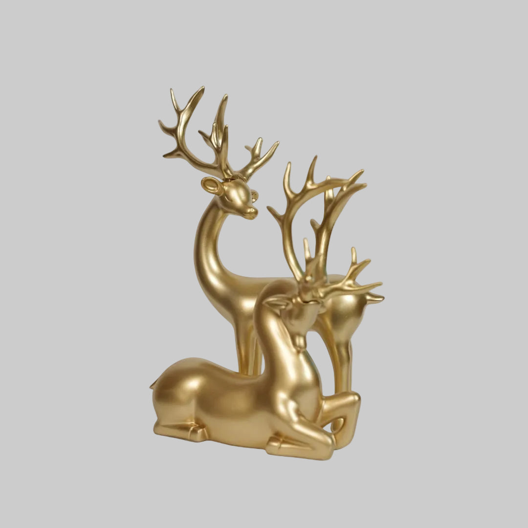 Elegant Standing Deer Showpiece – Symbol of Grace, Peace & Prosperity for Home Decor