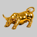 Golden Charging Bull Statue – Symbol of Strength, Resilience & Financial Growth