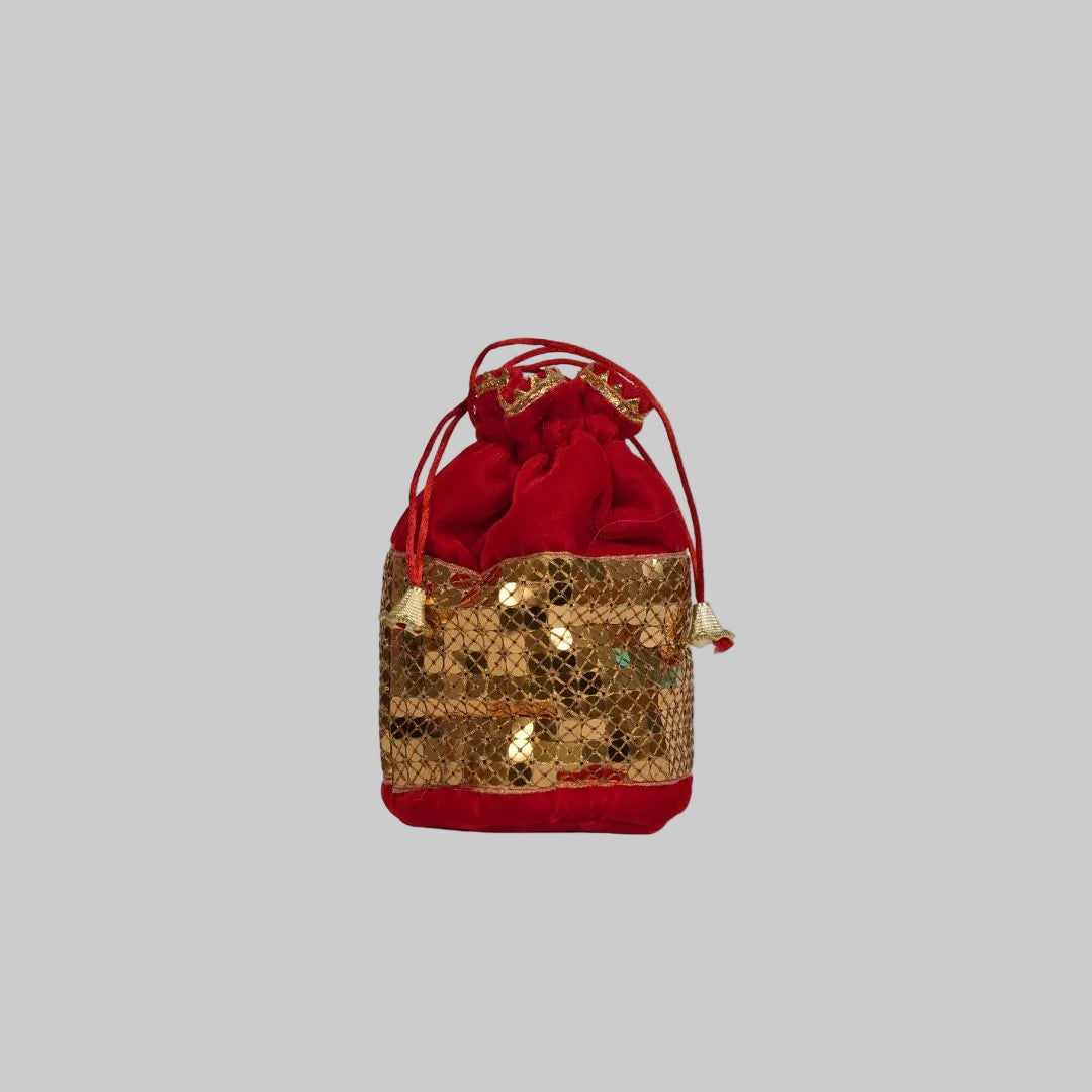Golden Glamour Laxmi Potli Bag 