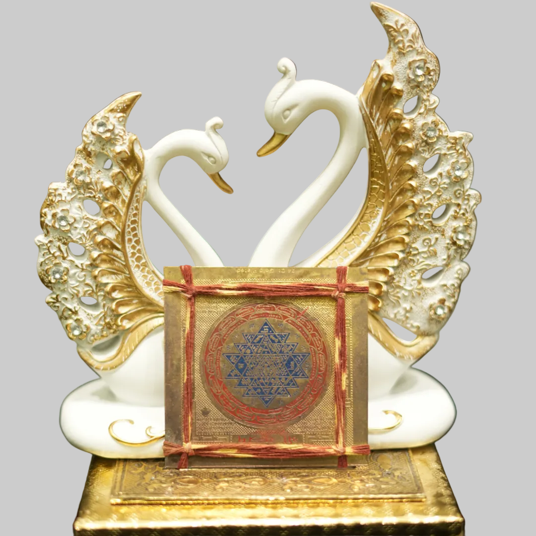 Golden Plated Energized Shree Yantra