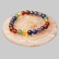 Natural 7 Chakra Healing Crystal Gemstone Stretch Bracelet