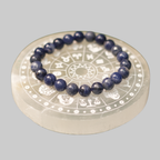 Natural Blue Sodalite Beaded Bracelet