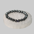 Natural Faceted Hematite & Black Spinel Energy Bracelet for Protection