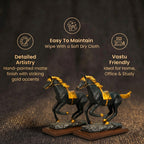Short Details of Elegant Pair of Running Horses Showpiece