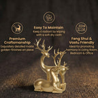 Short Details of Elegant Standing Deer Showpiece