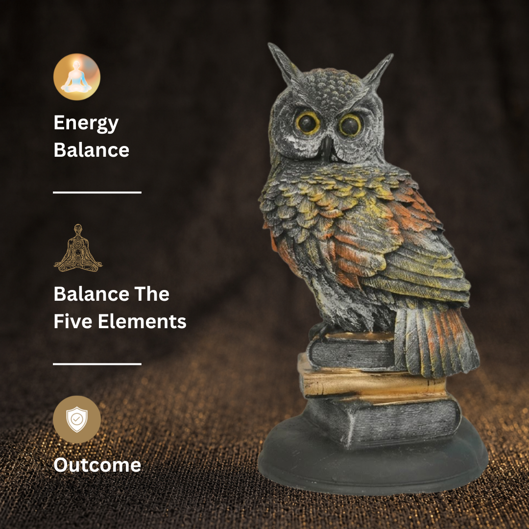 Short Details of Wise Owl on Books Showpiece