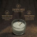 Short details of Black Pepper Infused Light-Grey Protection & Saturn Energy Vastu Candle