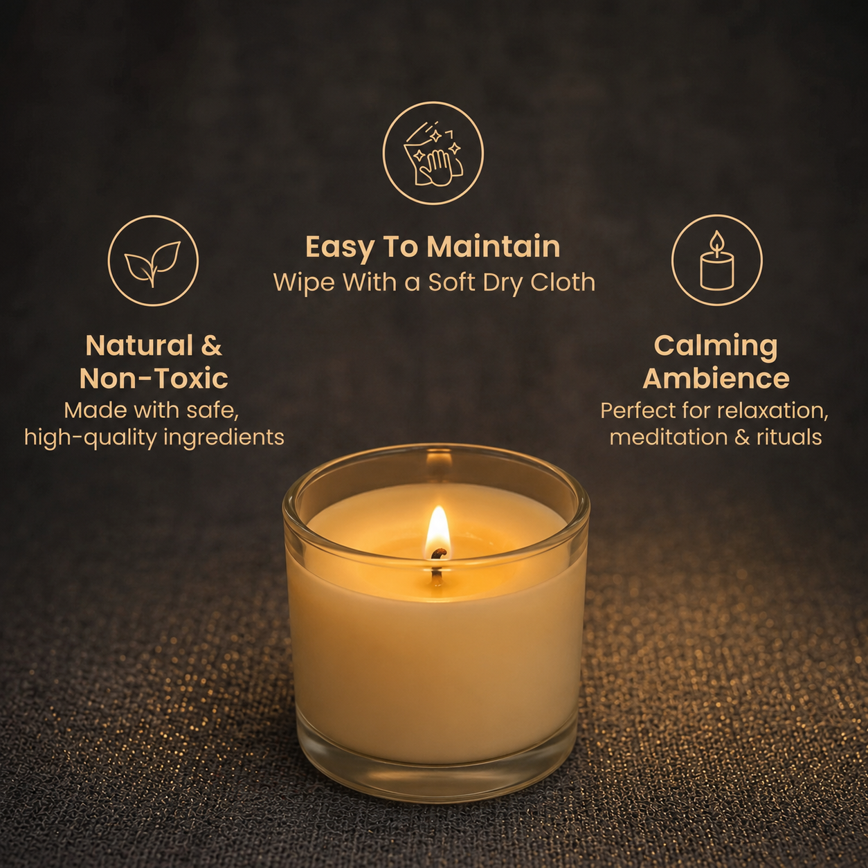 Short details of Energized Yellow Soy Glass Jar Candle