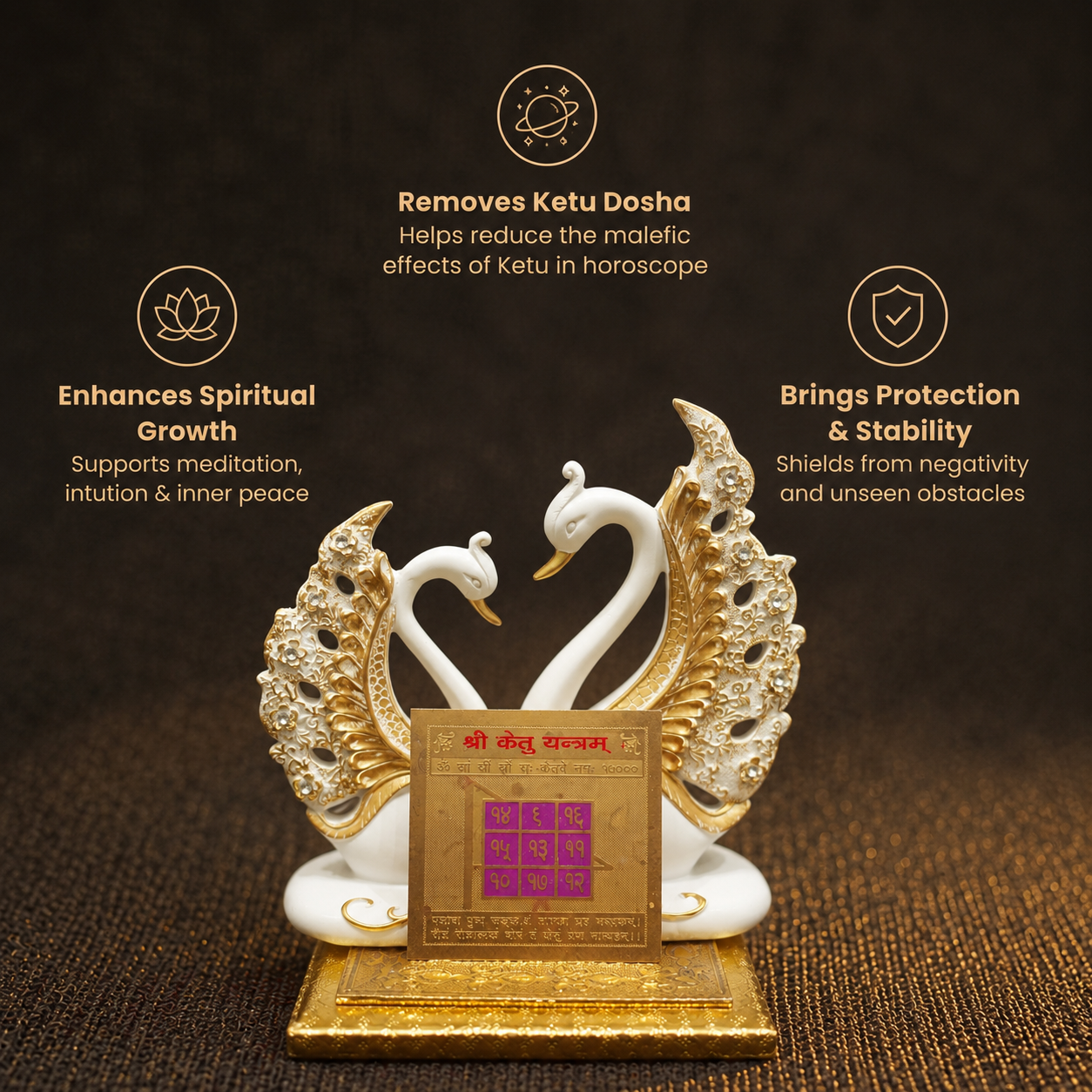 Short details of Gold Plated Shree Ketu Yantra