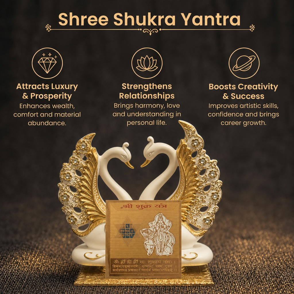 Short details of Gold Plated Shree Shukra Yantra