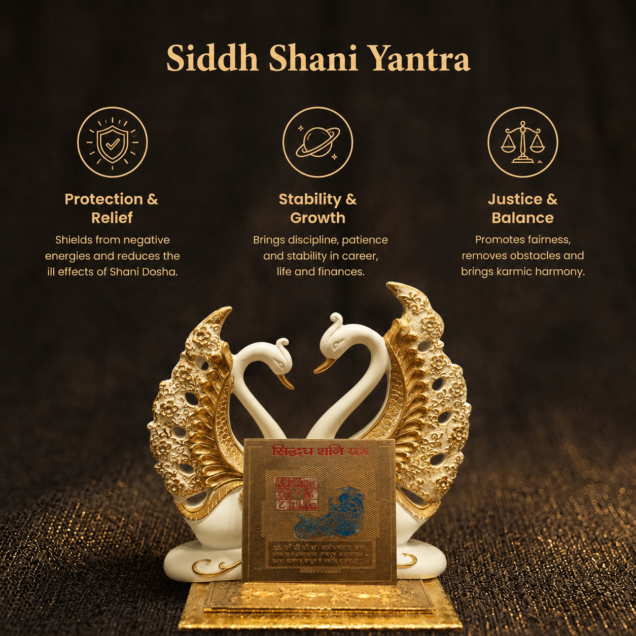 Short details of Gold Plated Siddh Shani Yantra