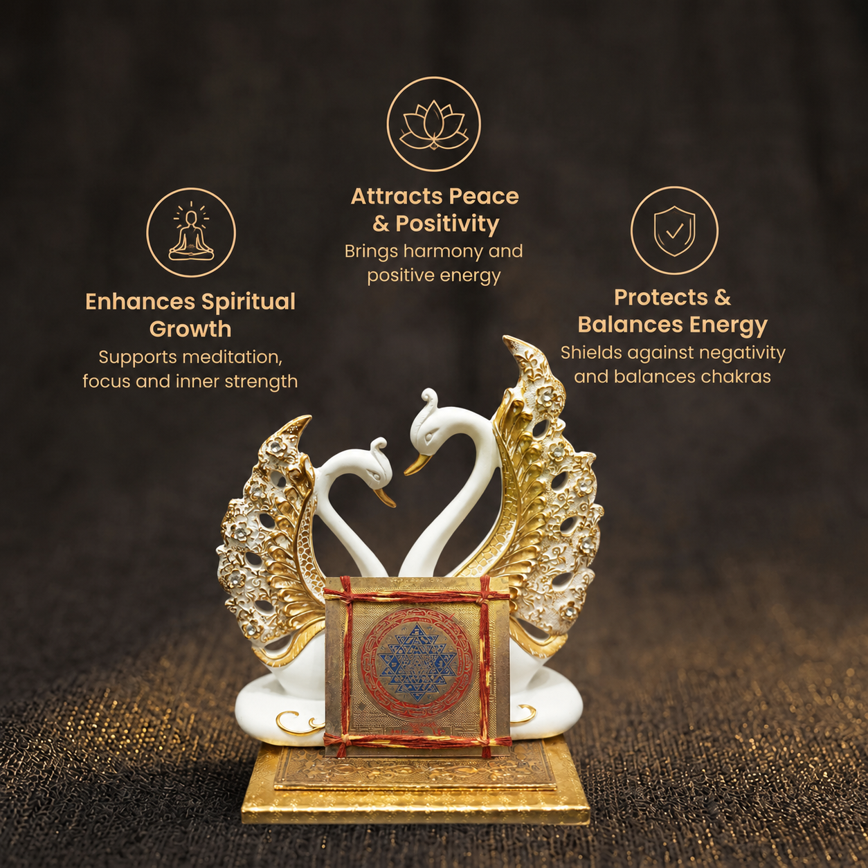 Short details of Golden Plated Energized Shree Yantra