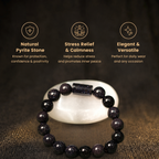 Short details of Natural Blue Sunstone Energy Bracelet for Ambition, Focus & Saturn Alignment