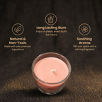 Short details of Rose Pink Venus Love & Relationship Harmony Vastu Glass Candle