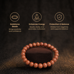Short details of Shimmering Goldstone Bracelet