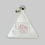 Silver Triangular Siddha Navgraha Tavij