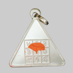 Silver Triangular Siddha Yantra Tavij
