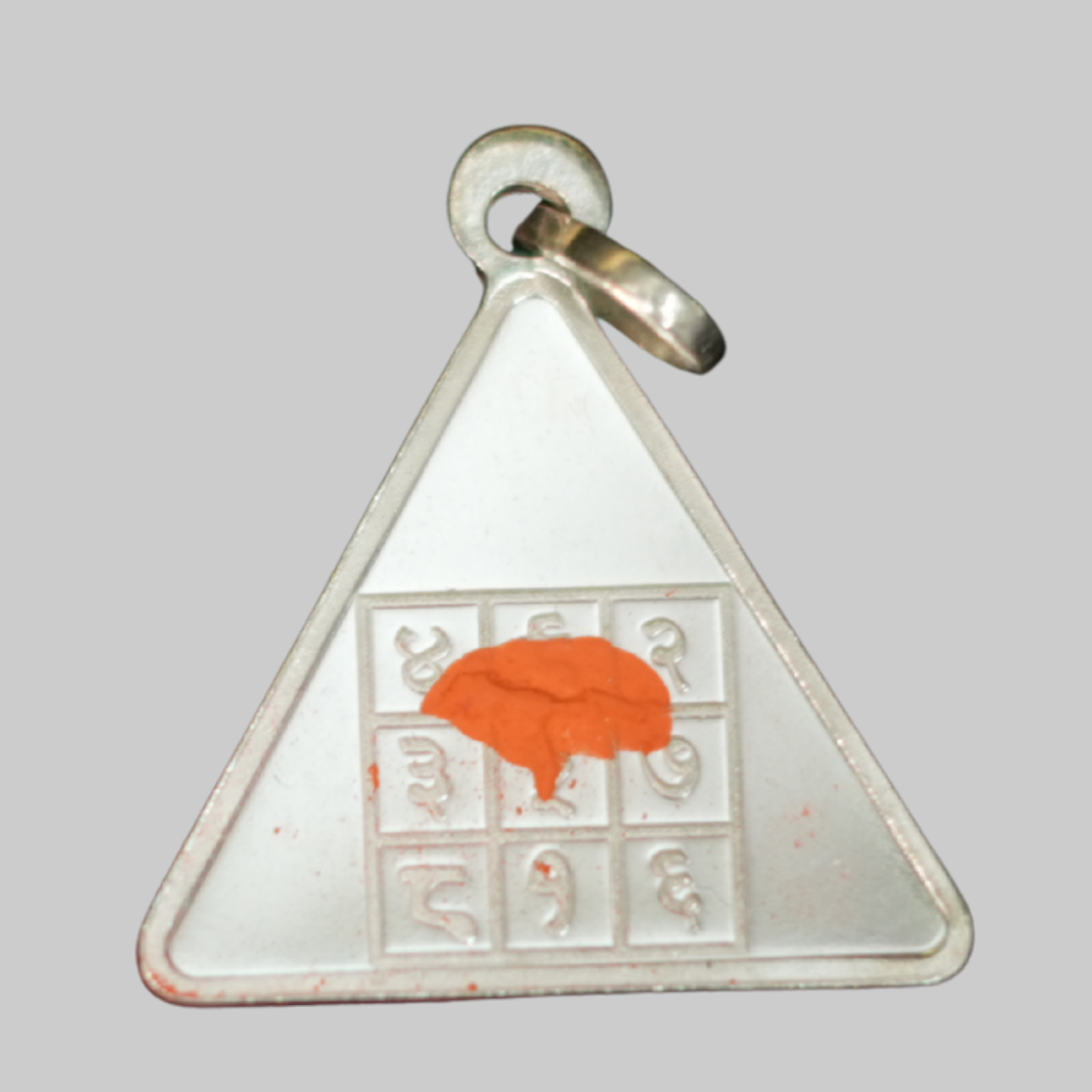 Silver Triangular Siddha Yantra Tavij