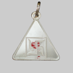 Silver Triangular Swastik Yantra Tavij