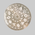 Zodiac Engraved Selenite Crystal Charging Plate